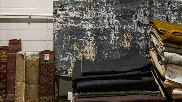 Small assortment of the many available rugs at Lewis & Maese.